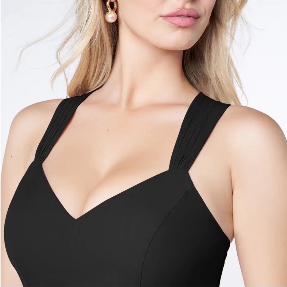 Azazie Jane Elegant Black Evening Gown - Chiffon - Picture 6 of 10